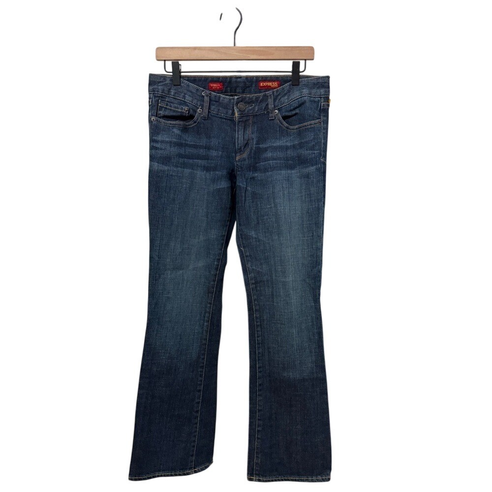 Express Dark Stella Boot Leg Boot Cut Jeans 6R‎ BoHo Festival
